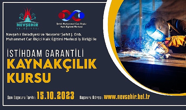 İstihdam garantili kaynakçılık kursu için başvurular başladı